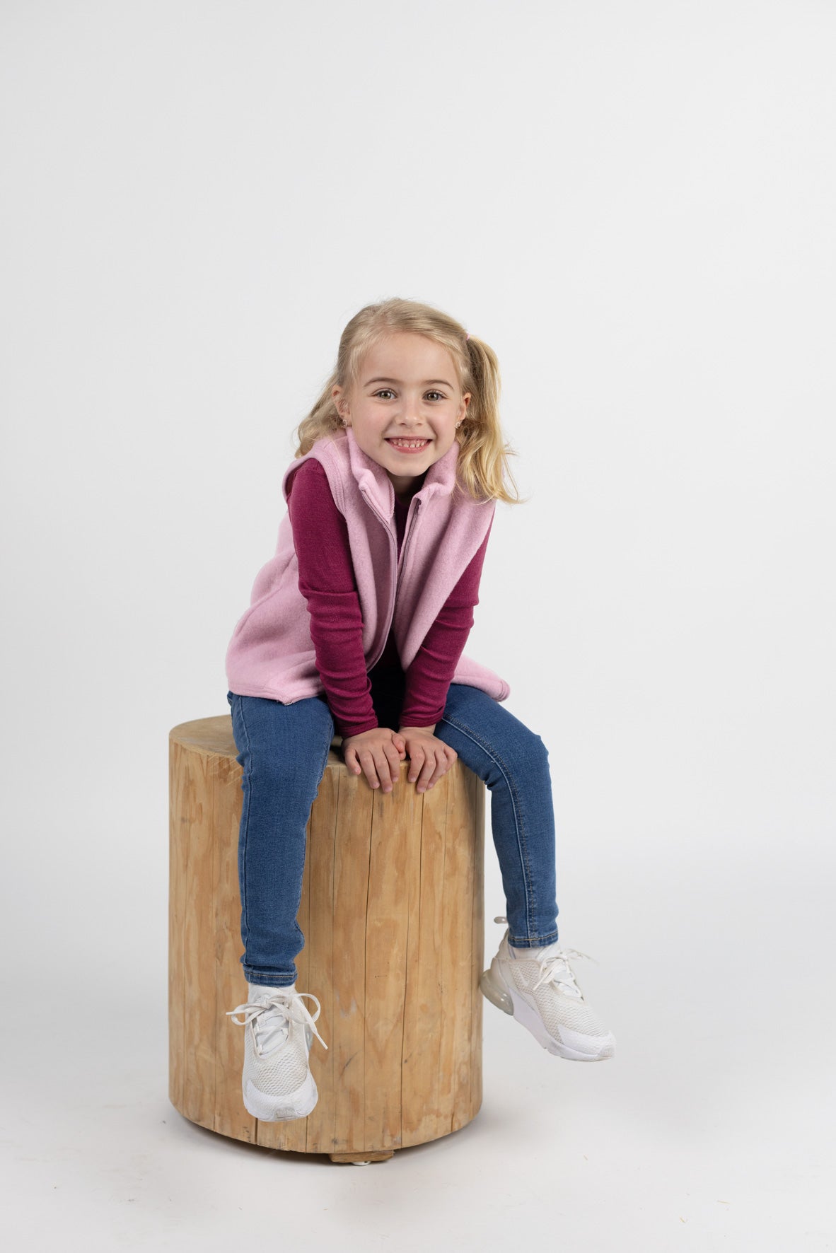 Engel Natur - Wol Kinder Bodywarmer - Rosewood Mélange