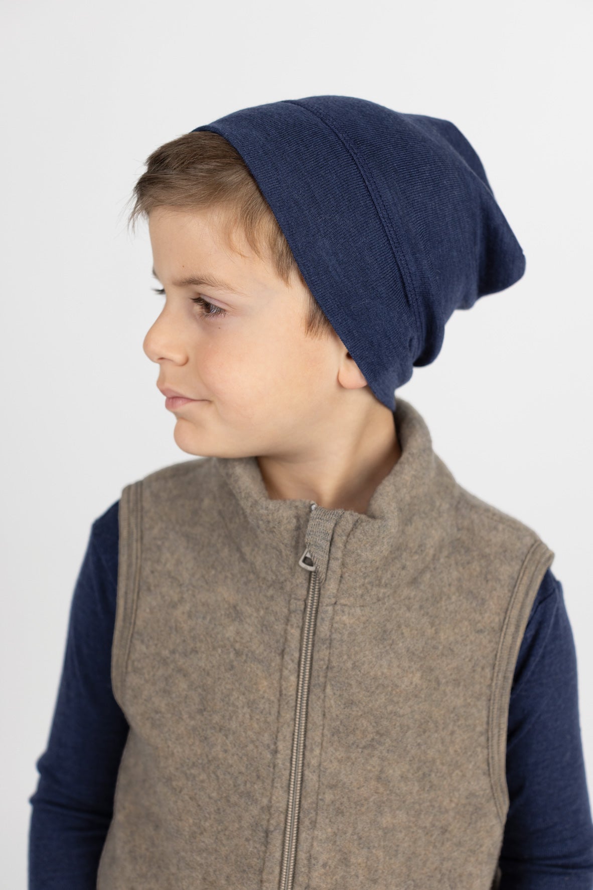 Engel Natur - Wol Kinder Bodywarmer - Walnoot Mélange