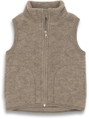 Engel Natur - Wol Kinder Bodywarmer - Walnoot Mélange