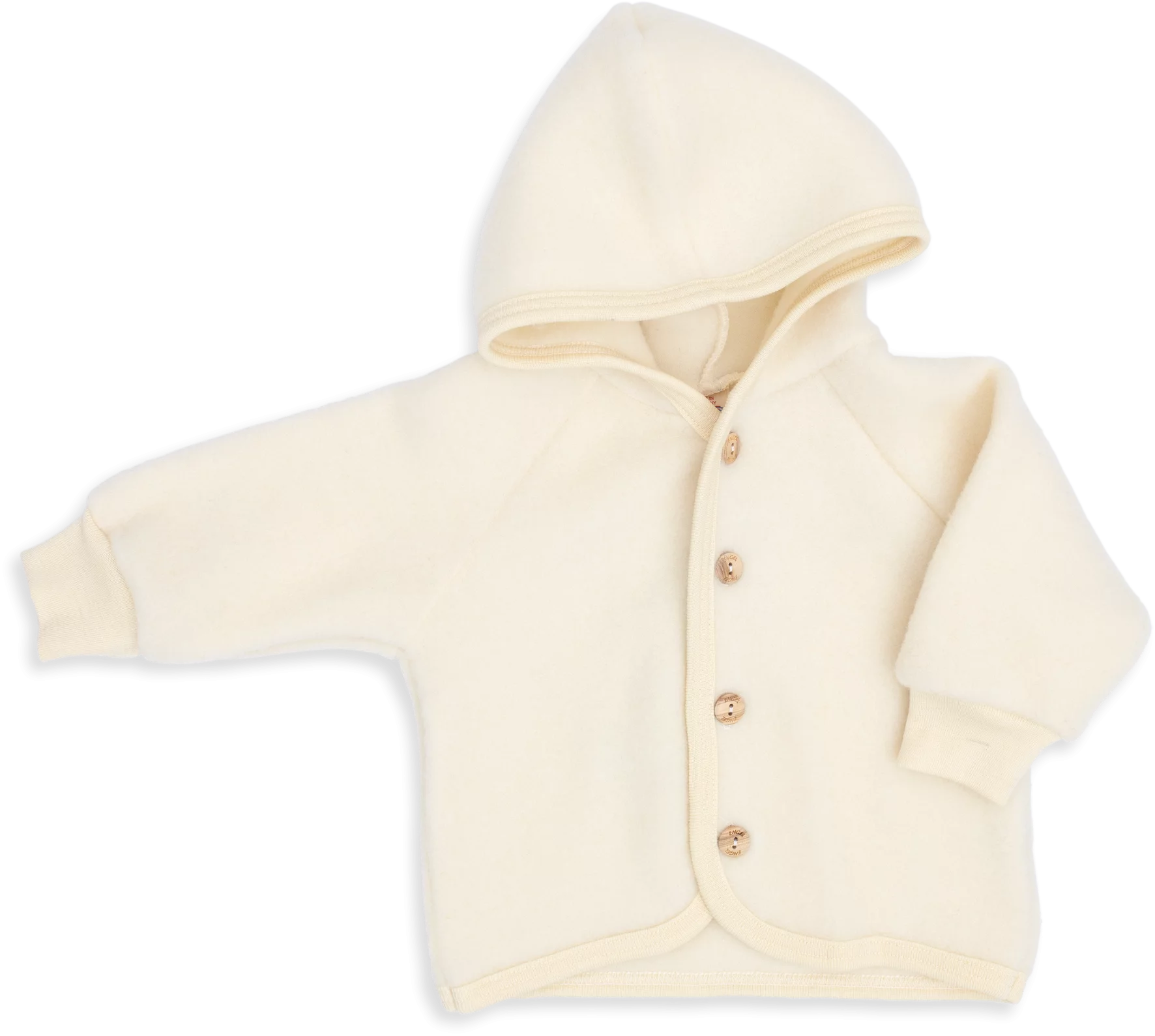Engel Natur - 100% wol-fleece vestje-jasje - Naturel