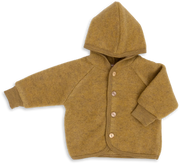 Engel Natur 100% wol-fleece vestje-jasje - Saffraan maat 50-116