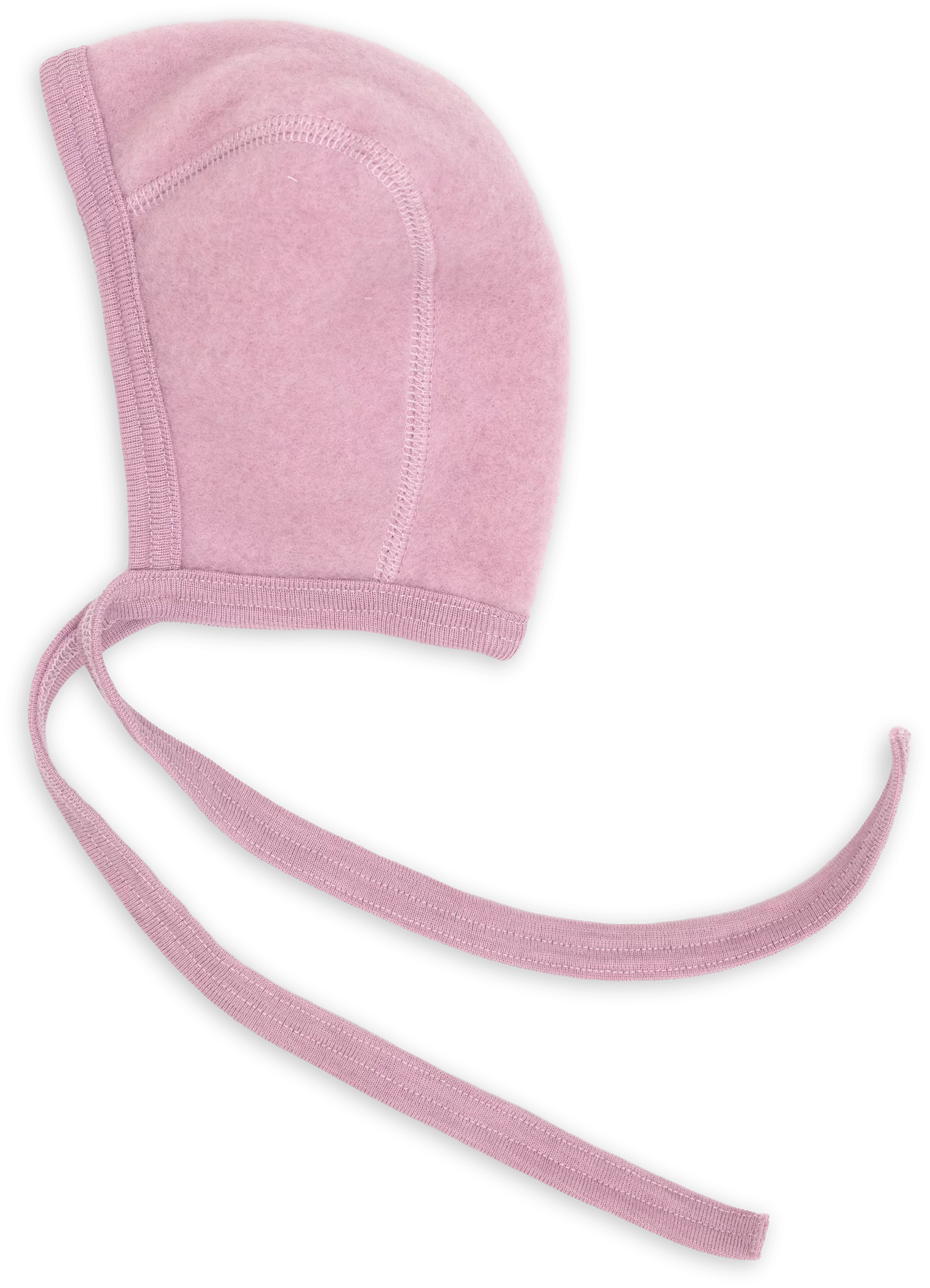 Engel Natur - 100% wol-fleece strikmutsje - Rosewood