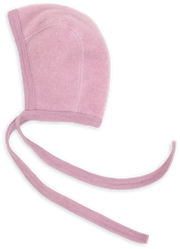 Engel Natur - 100% wol-fleece strikmutsje - Rosewood
