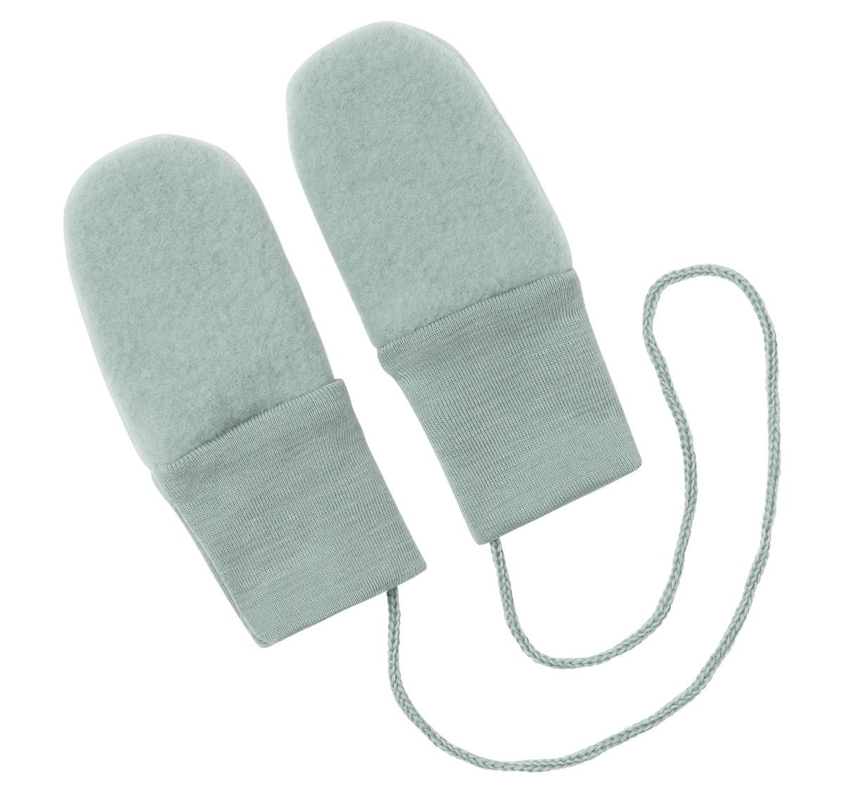 Engel Natur - wantjes 100% wol fleece - Bergblauw