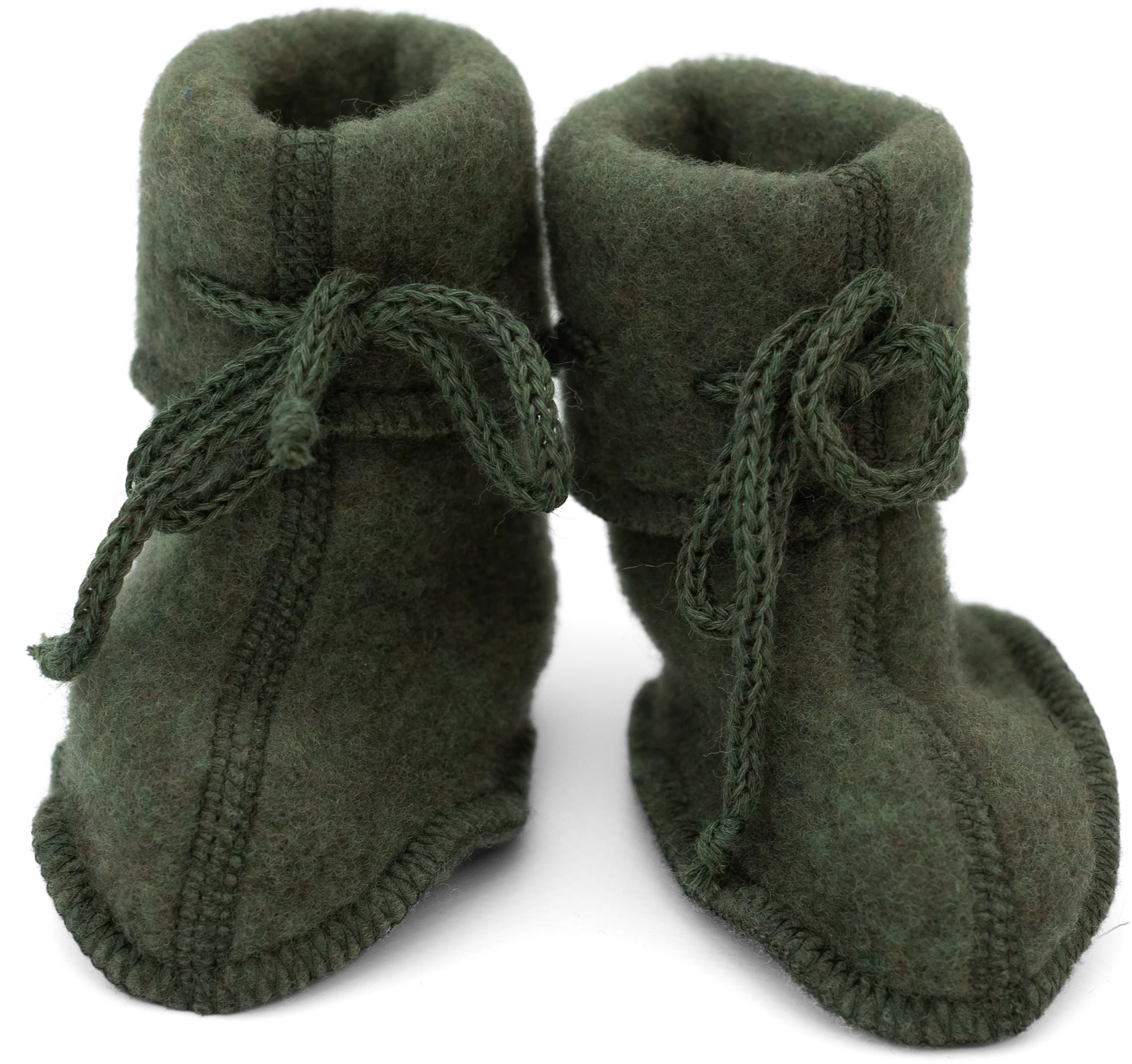 Engel Natur - 100% wol slofjes - Riet groen