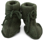 Engel Natur - 100% wol slofjes - Riet groen