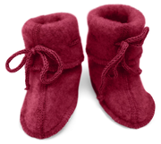 Engel Natur - 100% wol slofjes - Jasper rood