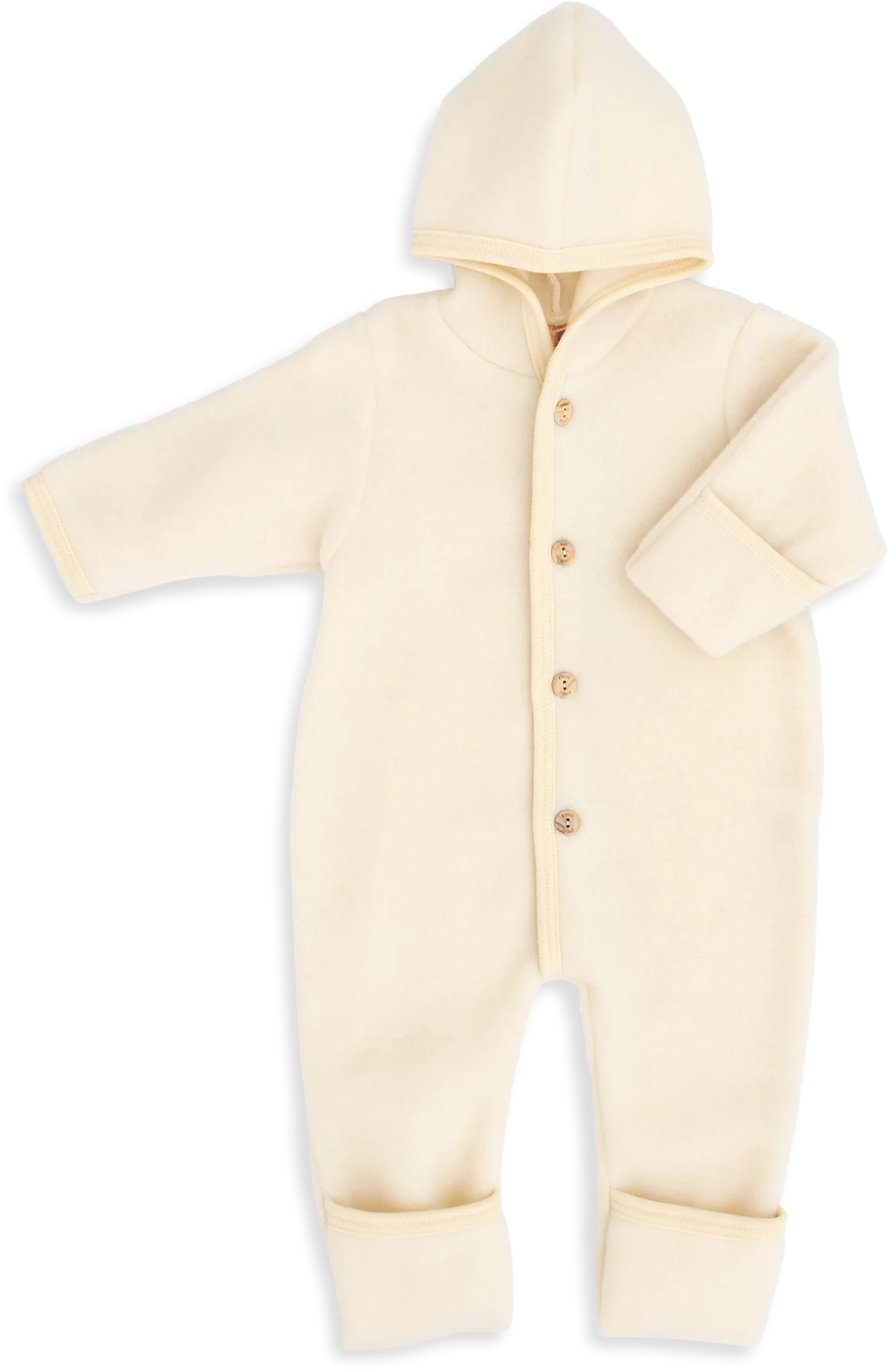 Engel Natur - 100% wol-fleece overall onesie - Naturel