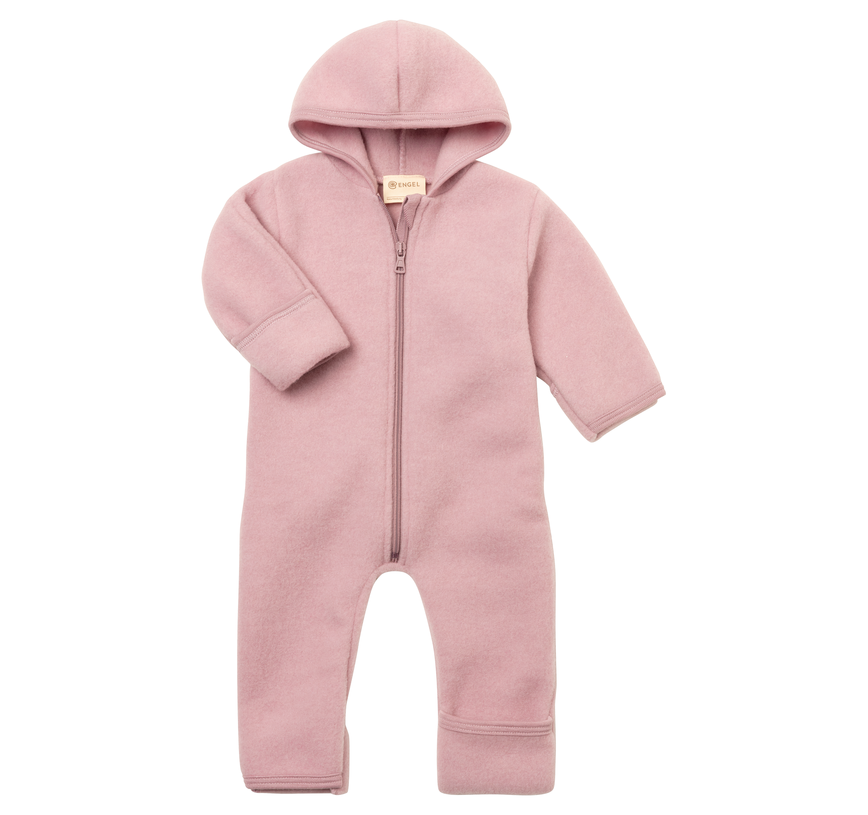 Engel Natur - Bio merino wol onesie met rits - Rosewood
