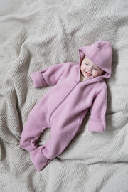 Engel Natur - Bio merino wol onesie met rits - Rosewood
