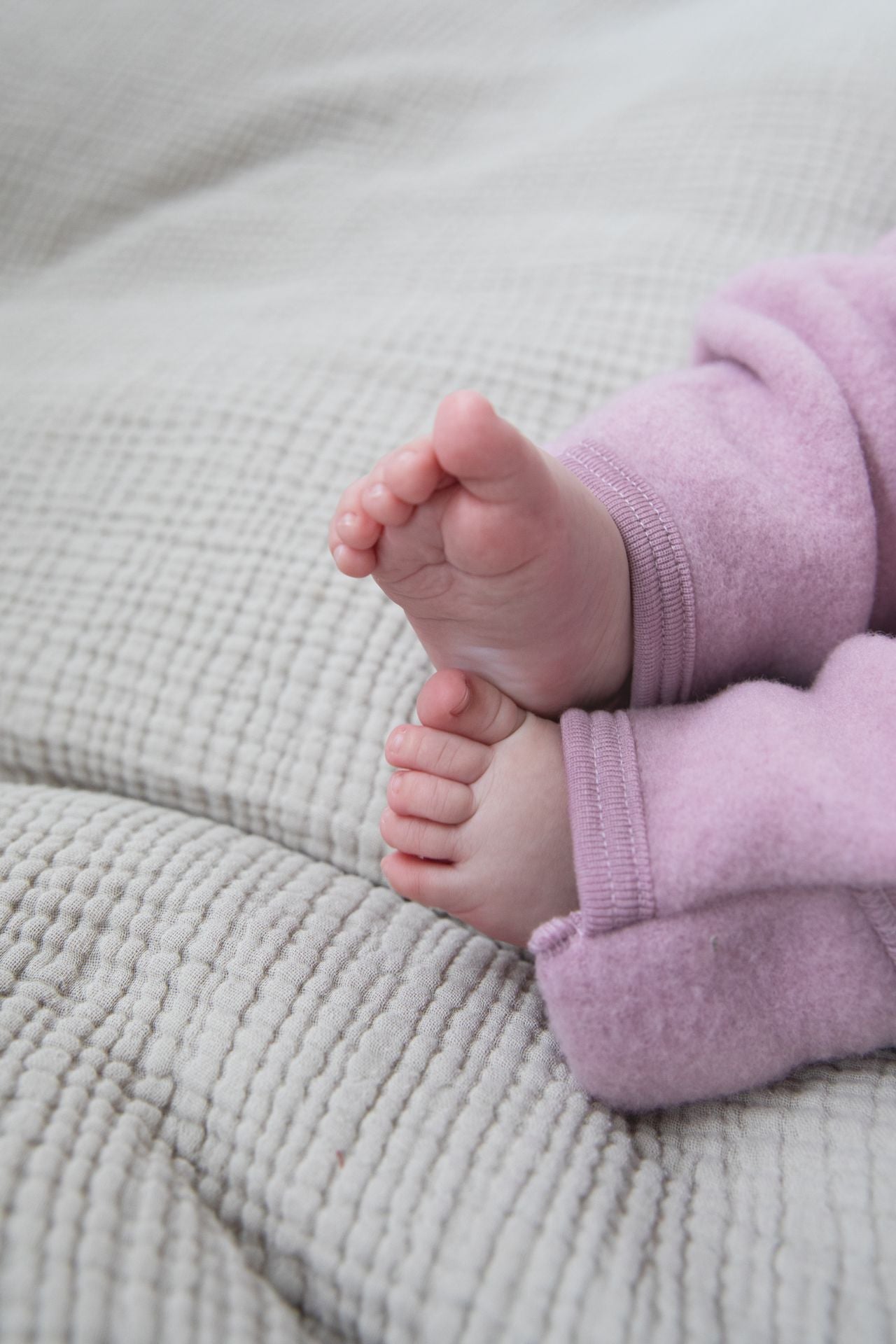 Engel Natur - Bio merino wol onesie met rits - Rosewood