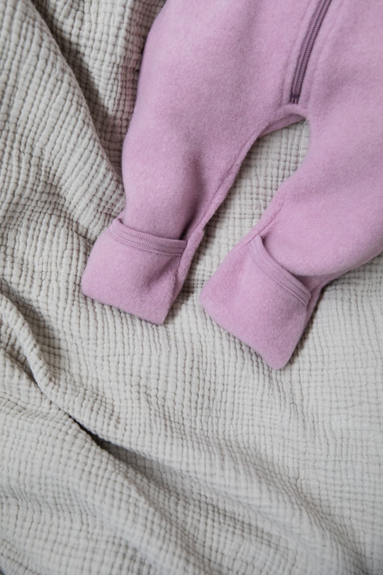 Engel Natur - Bio merino wol onesie met rits - Rosewood