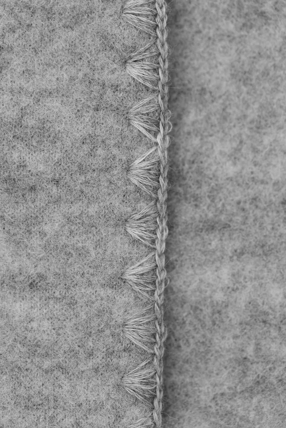 Engel Natur - Wol Baby Dekentje, met Schelpenrand - Lichtgrijs Mélange