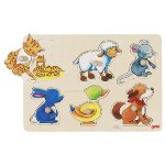 Goki - Achtergrondpuzzel moeder en baby