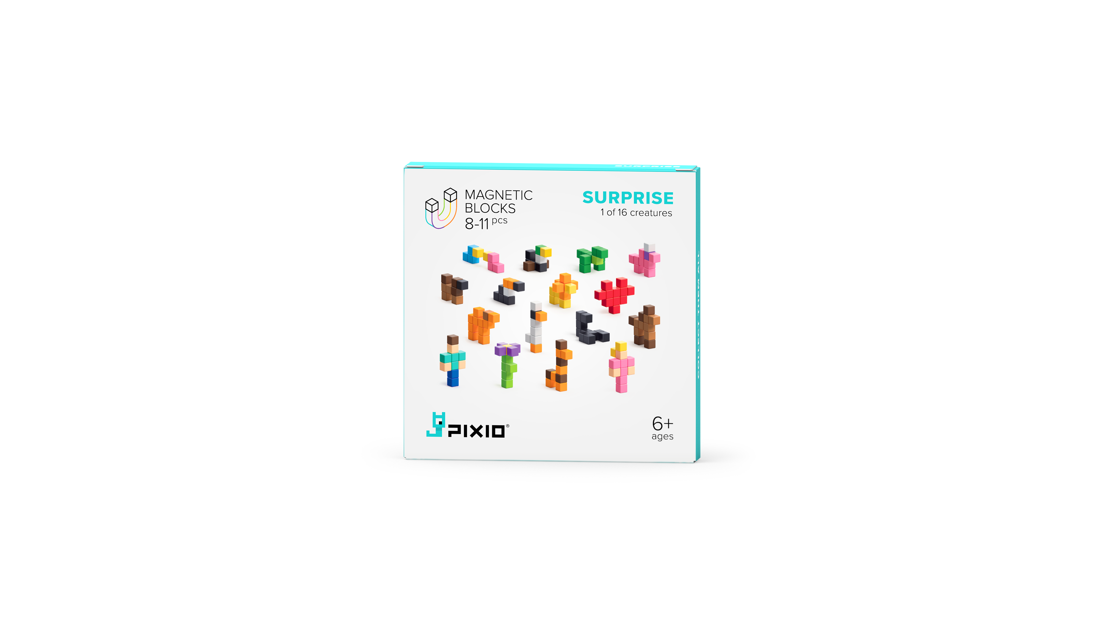 Pixio - Surprise Display Box - 16 boxen met 16 magneetblokjes