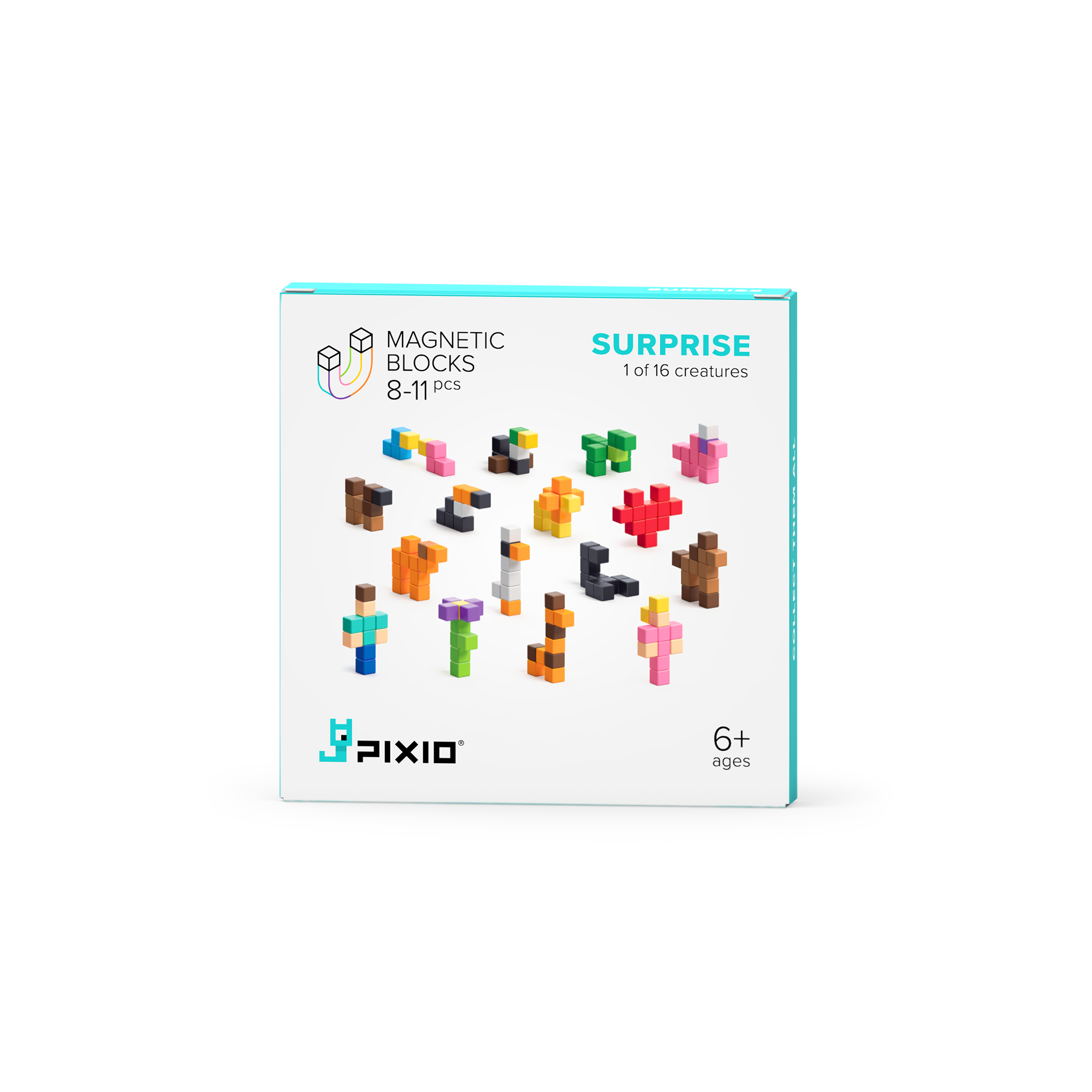 Pixio - Surprise Display Box - 16 boxen met 16 magneetblokjes