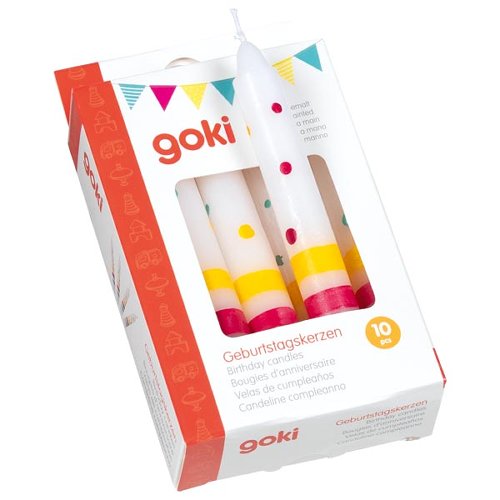 Goki - Verjaardagskaarsen set van 10 stuks