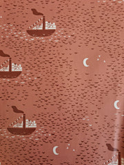 Cadeauzakjes middel - 200 papieren zakjes - 17 x 24 cm - Roze - Pakjesboot tussen golven