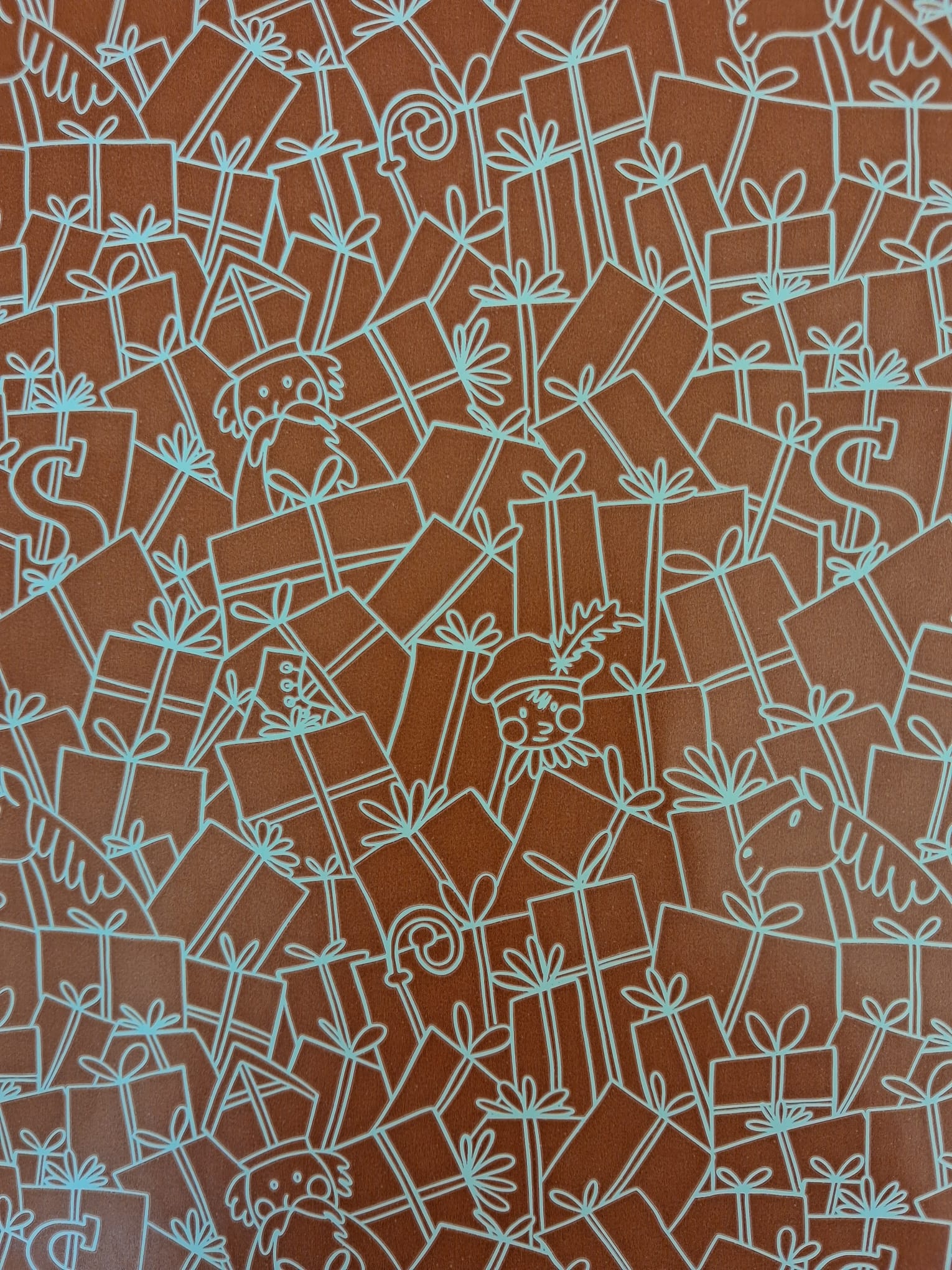 Cadeauzakjes - 200 papieren zakjes - 25 x 17,5 cm - bruin met pietjes, sint en pakjes in het wit