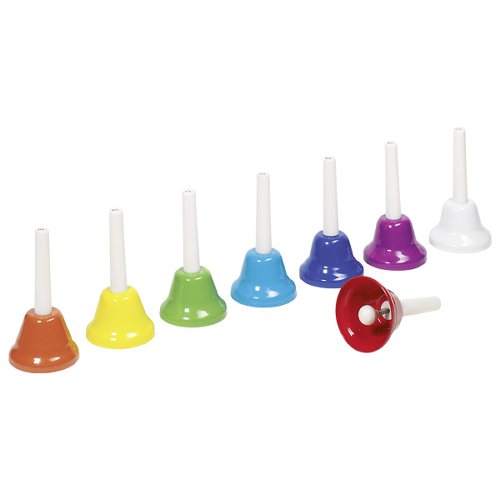Goki - Kleurrijke klokkenbellen set van 8