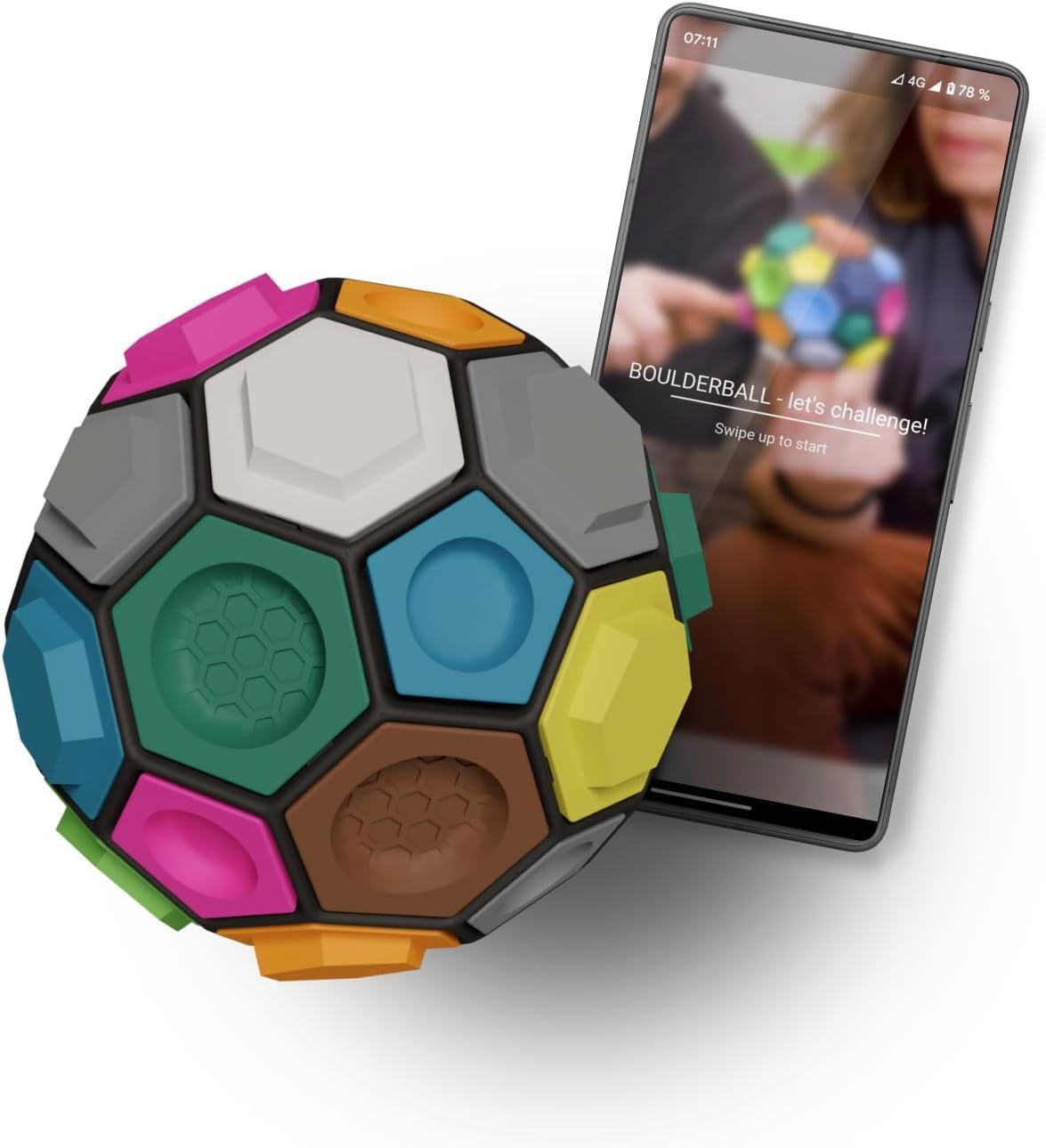 Boulderball - 3D-klimbal, wereldprimeur, in de kleinst mogelijke ruimte, concentratie, creativiteit en behendigheid