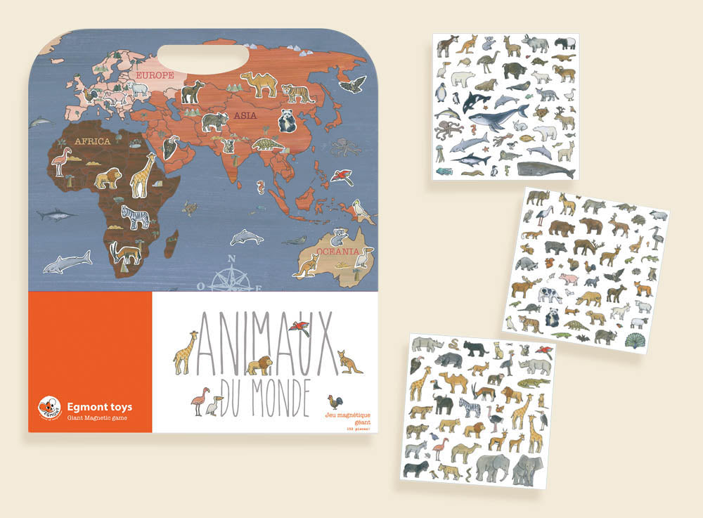 Egmont Toys - Groot magneetspel dieren van de wereld