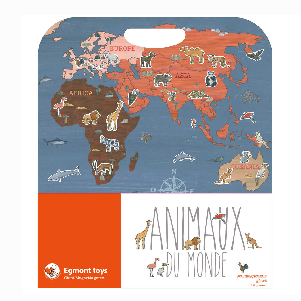 Egmont Toys - Groot magneetspel dieren van de wereld