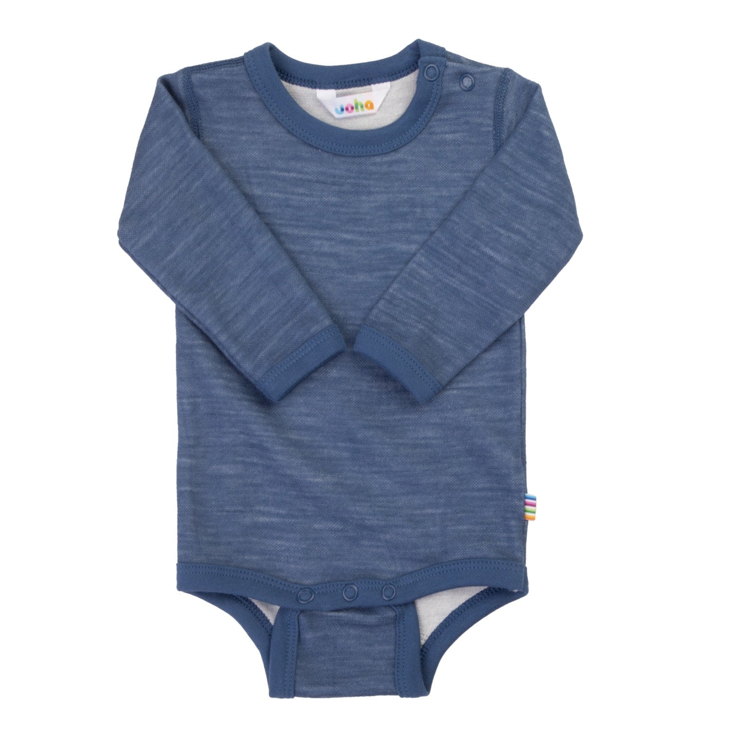 Joha - Wol/Bamboe Romper Lange Mouwen - Donkerblauw