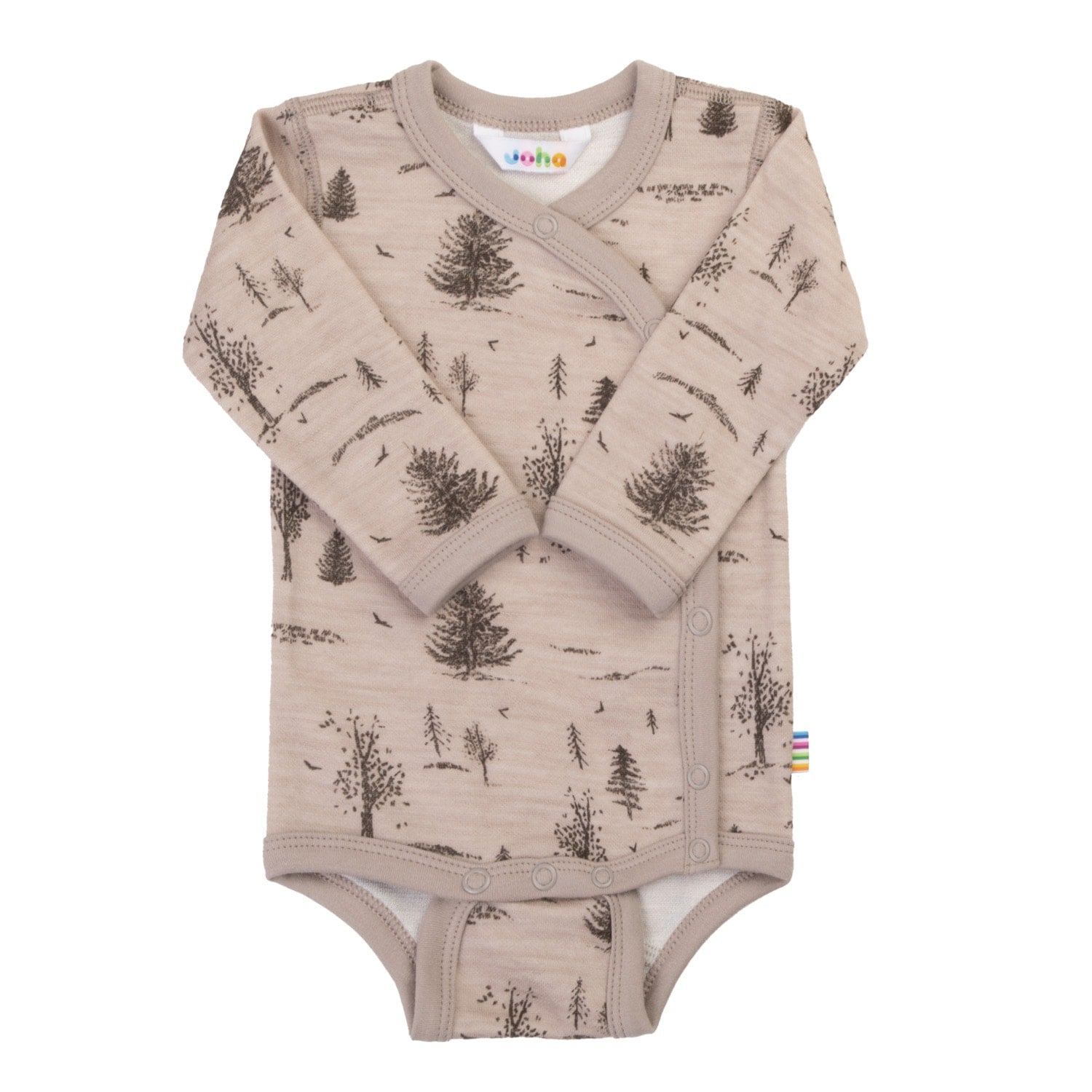 Joha - Wol/Bamboe Romper Zijsluiting - Beige