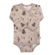 Joha - Wol/Bamboe Romper Zijsluiting - Beige