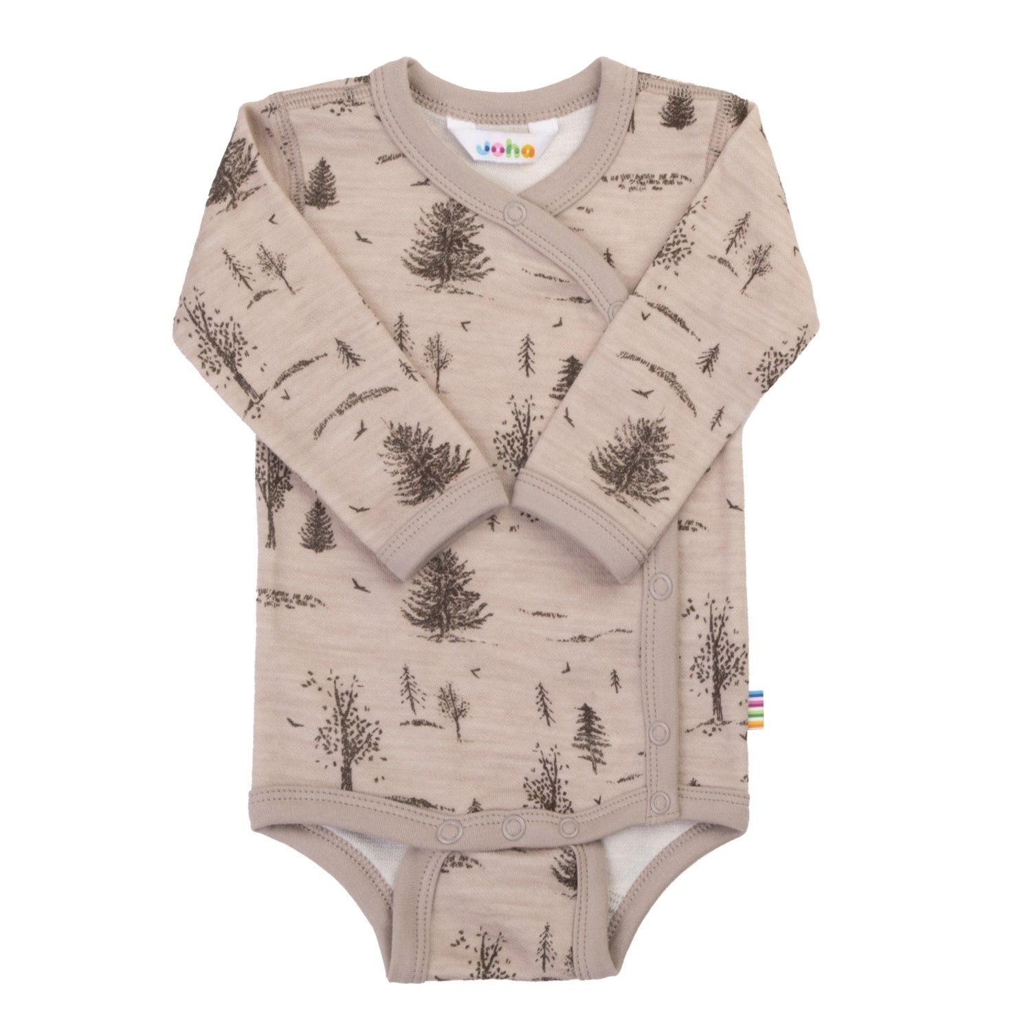 Joha - Wol/Bamboe Romper Zijsluiting - Beige