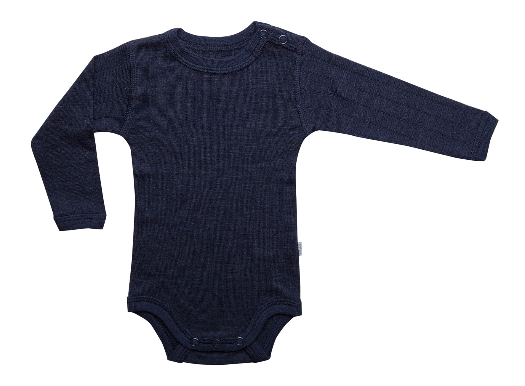Joha - Wol/Zijde Romper Lange Mouwen - Marineblauw