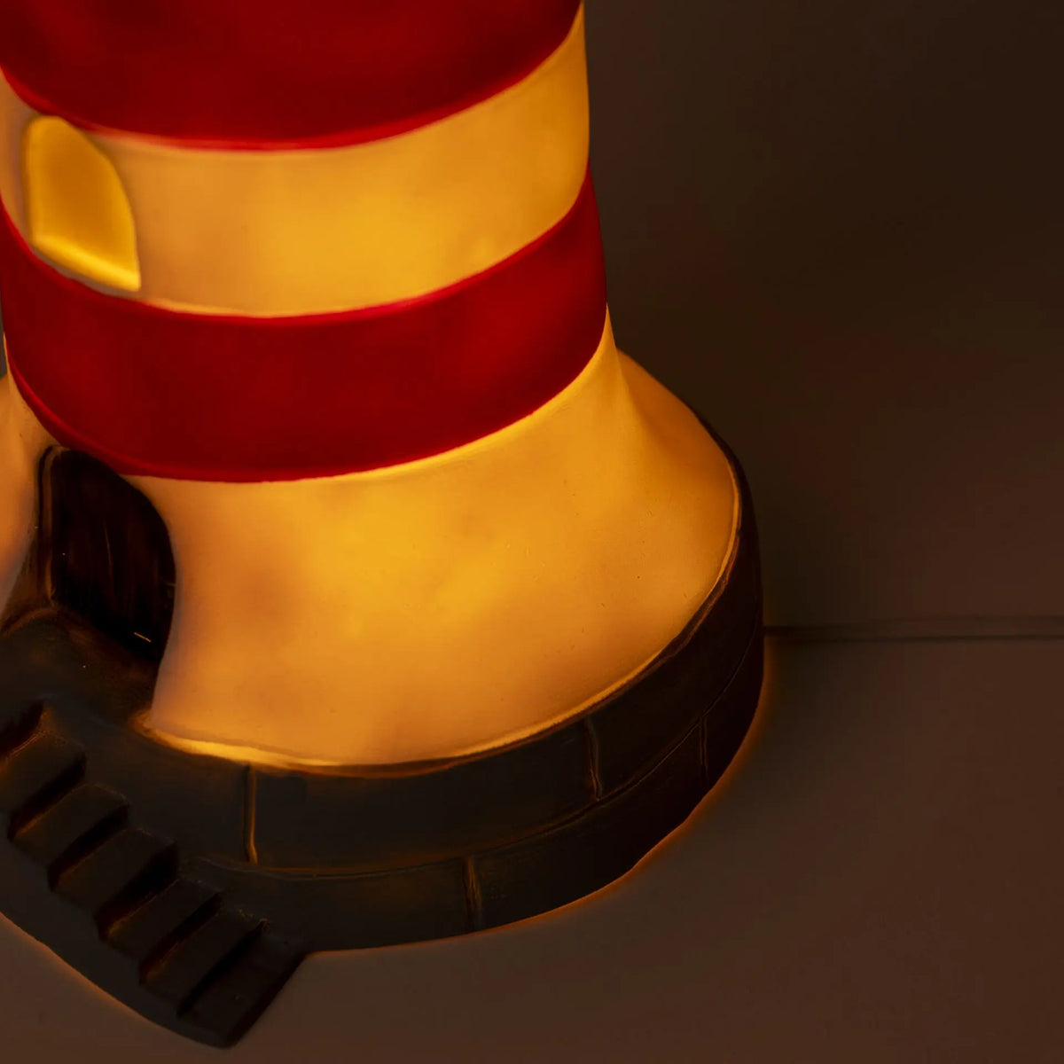 Egmont Toys - Lamp Vuurtoren Rood-Wit 17 x 35 cm - Heico