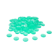 Wissner - 100 transparante dreuzelstenen - groen