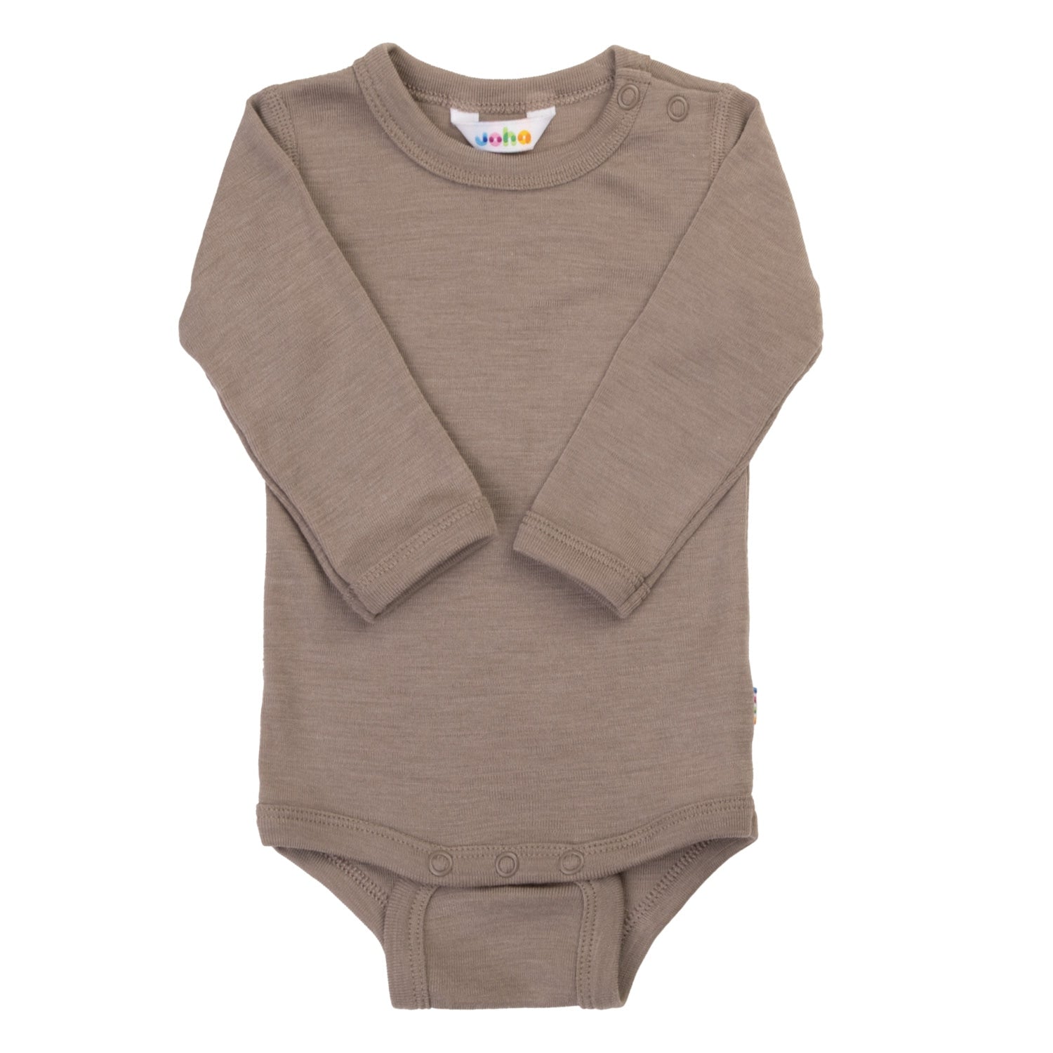 Joha - Wol/Zijde Romper Lange Mouwen - Donker Beige