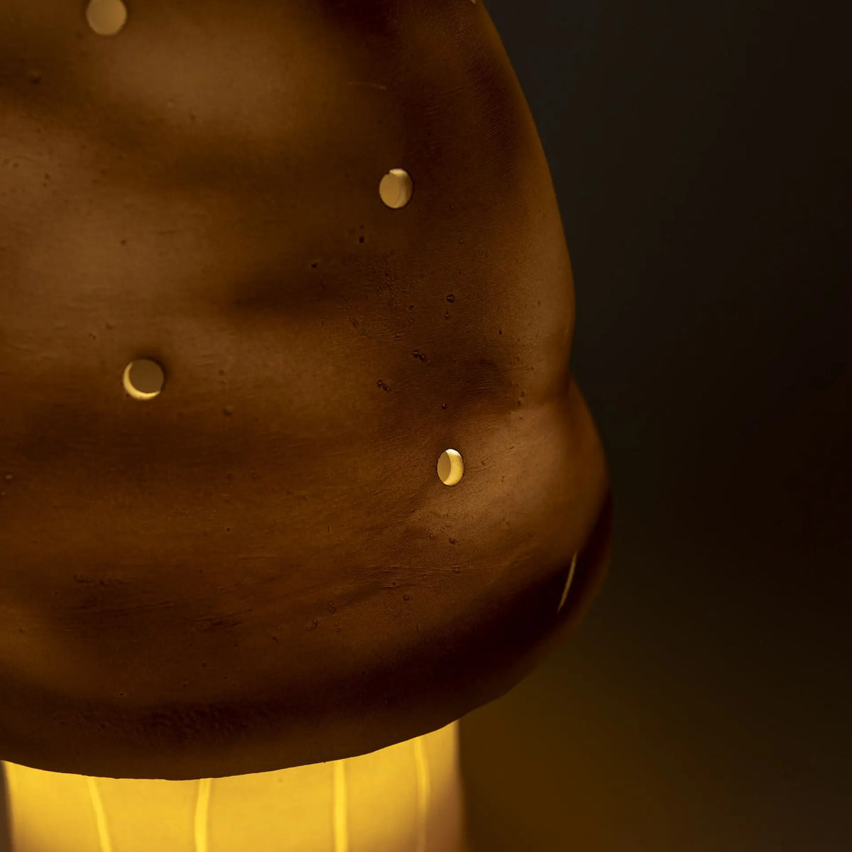 Egmont Toys - Lamp Paddenstoel Chocolade 15 x 28 cm - Heico