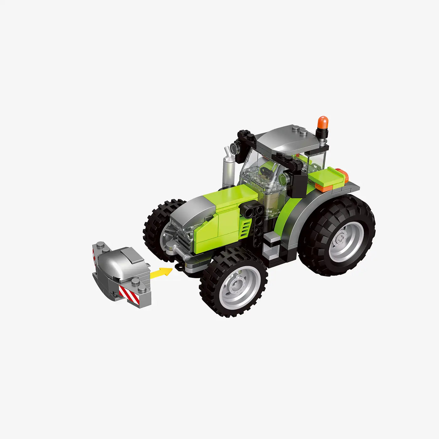 BlueBrixx - Grote Tractor met gereedschap (692 bouwstenen) 6+ jaar - bouwset