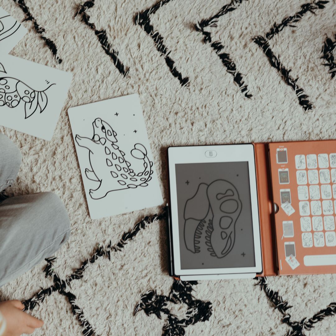 Kidywolf - Kidydraw-mini refill navulling - 60 kaarten dinosaurs and galaxy