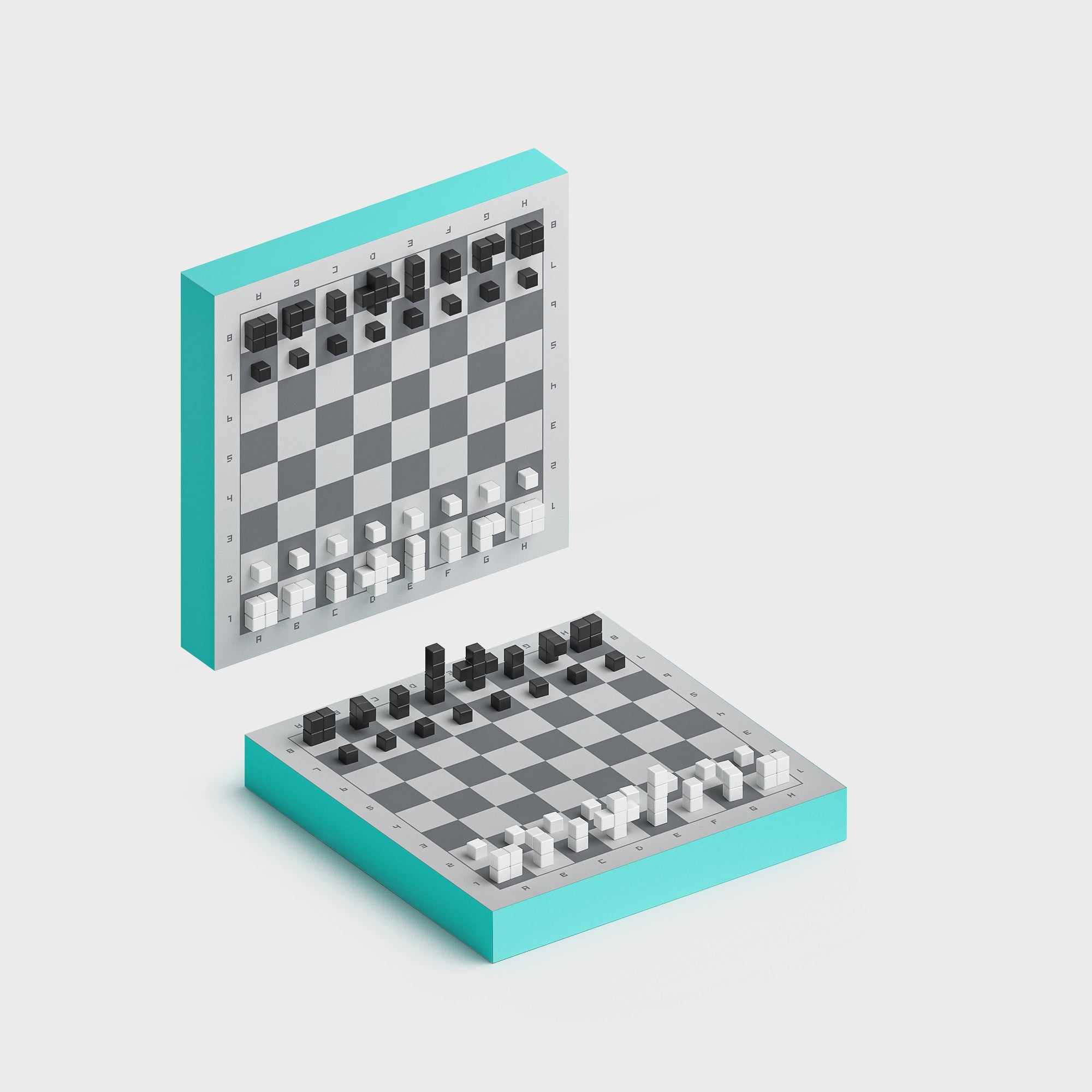 Pixio - Boardgame Pixel Art Chess - 70 magneetblokjes