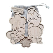 Kiddi - Mini vulvormen set Voorjaar - 4 stuks