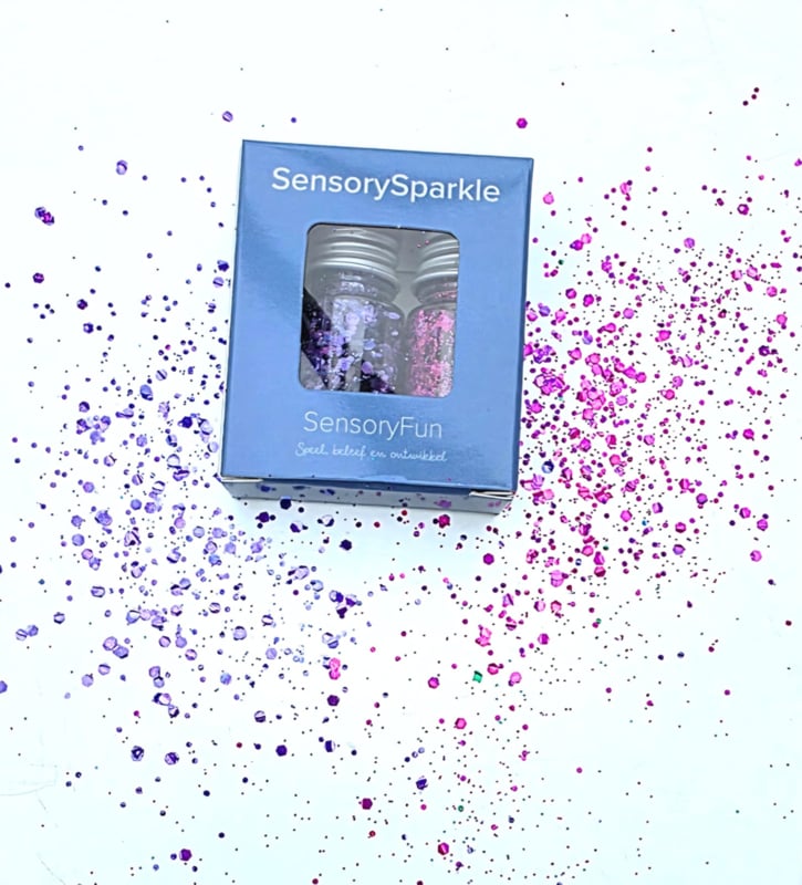 SensorySparkle Bio-Glitter 2 x 18 gr — pink