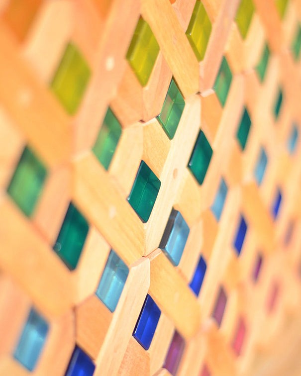 Bauspiel 20 Lucent Cubes Doorzichtige blokken 20 stuks