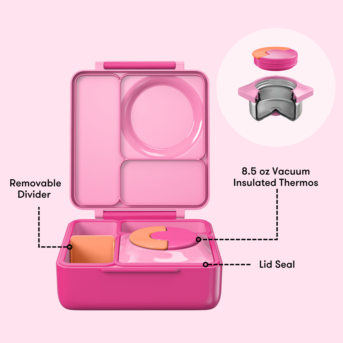 Afmetingen van de OmieBox Pixie Pink