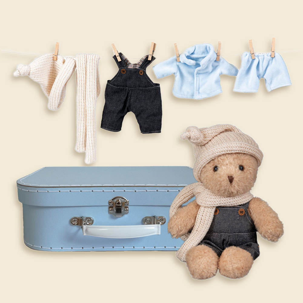 Egmont Toys - Morris de beer met kleertjes in een koffer