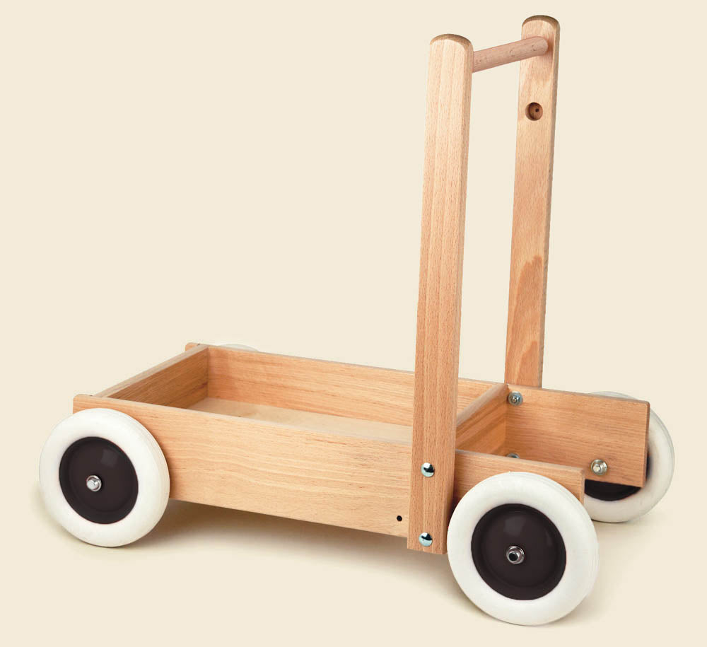 Egmont Toys - Houten duwvrachtwagen met stok