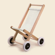 Egmont Toys - Houten poppenbuggy met katoenen zitting