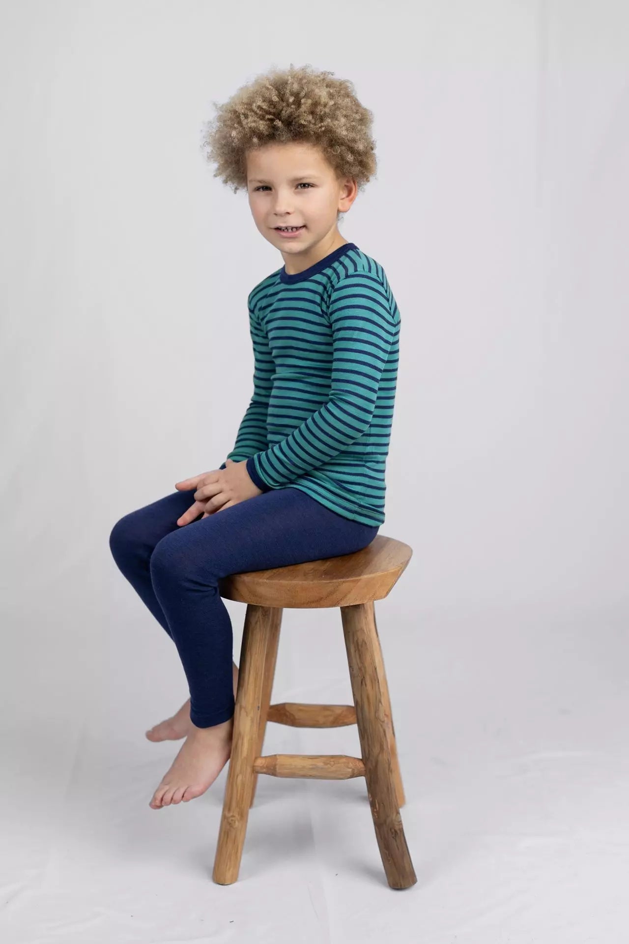 Engel-Natur - wol/zijde legging marine (maat 92-176)