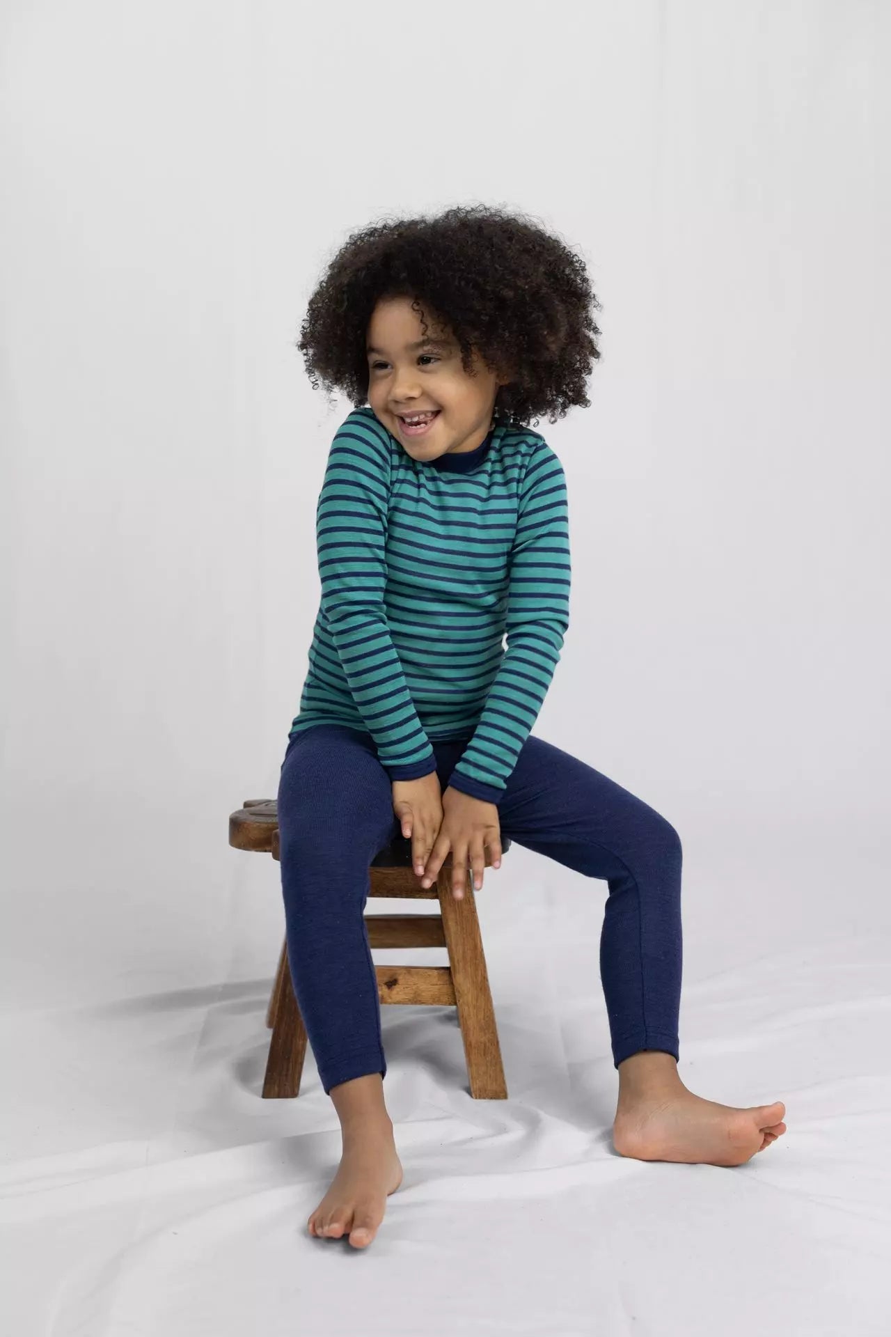 Engel-Natur - wol/zijde legging marine (maat 92-176)