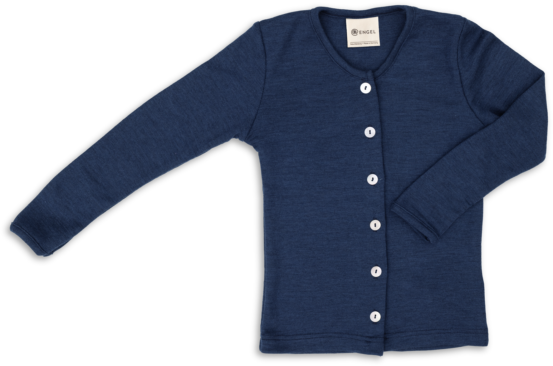 Engel Natur - Wol/Zijde Kinder Vestje - Marine