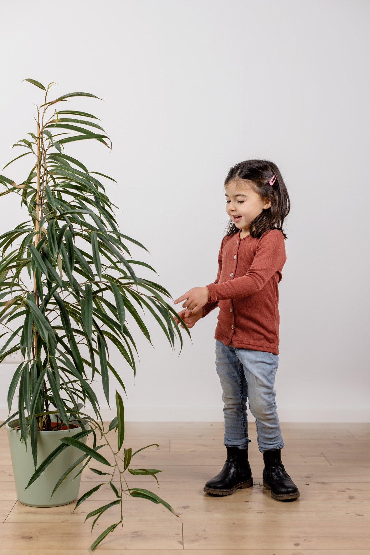 Engel Natur - Wol/Zijde Kinder Vestje - Koper